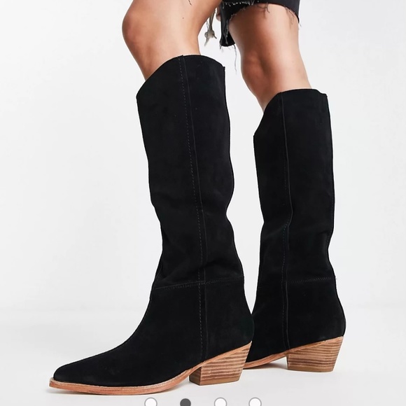 Free People Black Heeled Boots - Picture 3 of 10